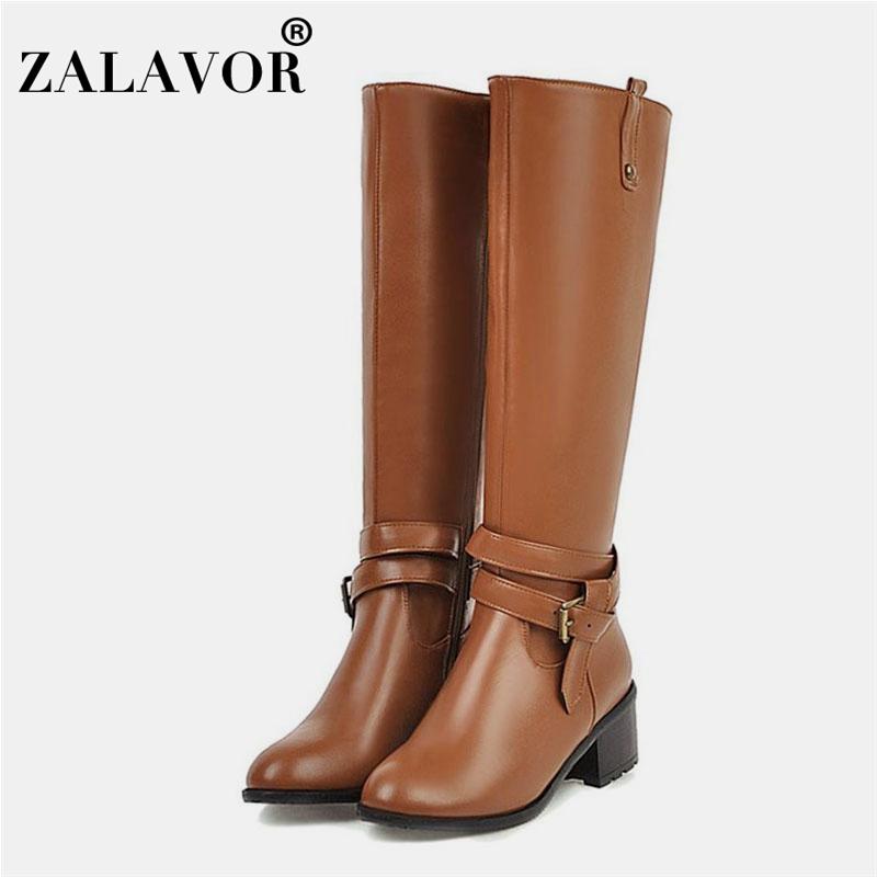 ZALAVOR Women Pu Leather Buckle Knee High Boots Zipper Daily Chunky Heels Winter Boots Round Toe Botas Footwear Size 34-43, Brown
ZALAVOR Women Pu Leather Buckle Knee High Boots Zipper Daily Chunky Heels Winter Boots Round Toe Botas Footwear Size 34-43, Brown
