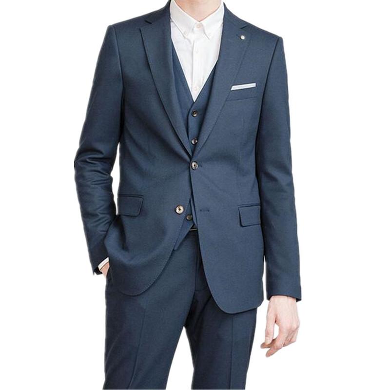 Business Men Formal suits Custom Made Dark Blue Notched Lapel Men Suits For Wedding Slim Fit (jacket+pants+vest, Black
Business Men Formal suits Custom Made Dark Blue Notched Lapel Men Suits For Wedding Slim Fit (jacket+pants+vest, Black