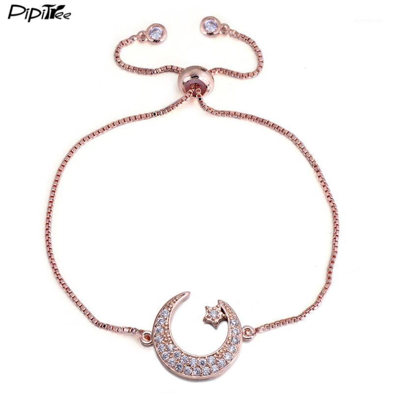 Pipitree Romantic Moon & Star Charm Bracelet Micro Zirconia Paved Love Couple CZ Crystal Bracelets for Women Men Lovers Jewelry1 
Pipitree Romantic Moon & Star Charm Bracelet Micro Zirconia Paved Love Couple CZ Crystal Bracelets for Women Men Lovers Jewelry1