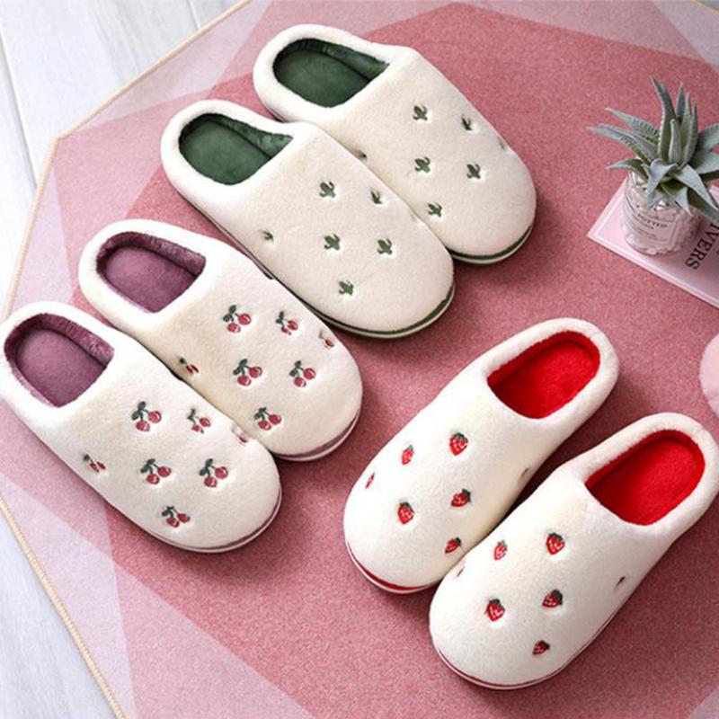 Fashion Fruit Indoor Slippers Women Warm Plush Home Slipper Non-slip Soft Lovers Winter Men Shoes Cherry Ladies Slides Plus Size
Fashion Fruit Indoor Slippers Women Warm Plush Home Slipper Non-slip Soft Lovers Winter Men Shoes Cherry Ladies Slides Plus Size