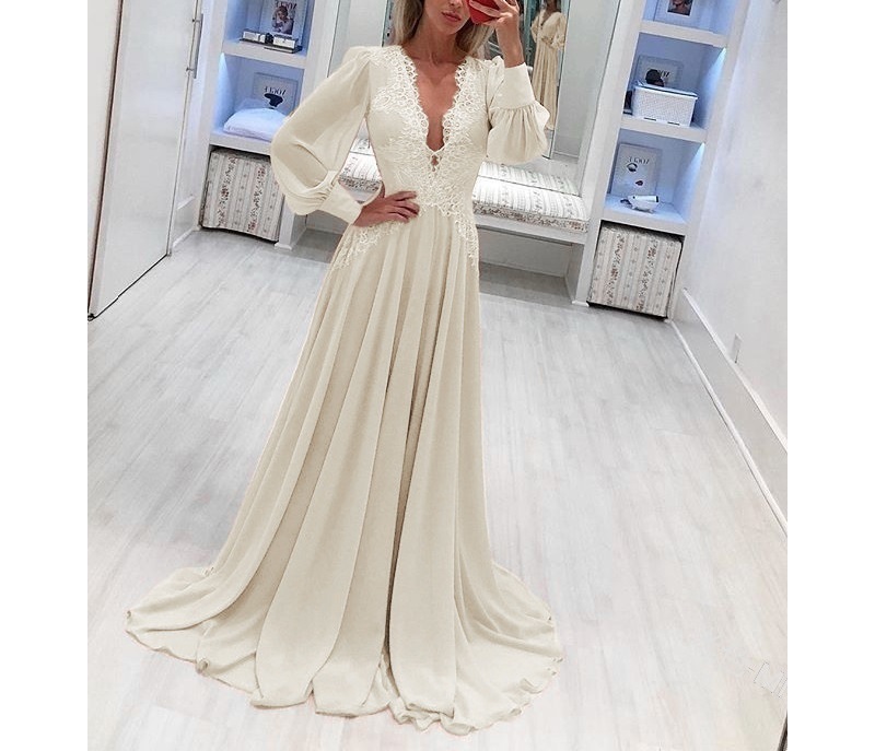 Women sexy v neck long sleeve lace patchwork chiffon maxi dress Green pink party frocks Plus size dresses for women 4xl 5xl 6xl T200113