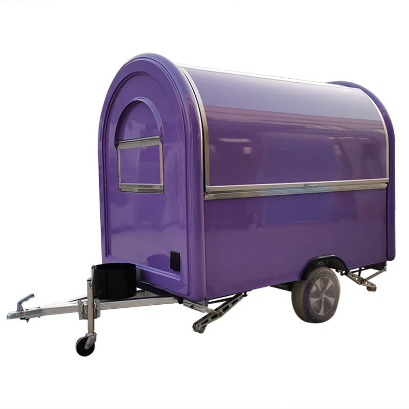 Mobile Food Trailer Food Truck Purple
