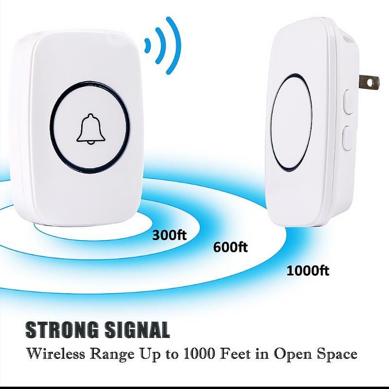 Wireless Doorbell Waterproof 300M Range Door Bell Low Price High Quality Home 38 Chimes Door Ring
Wireless Doorbell Waterproof 300M Range Door Bell Low Price High Quality Home 38 Chimes Door Ring