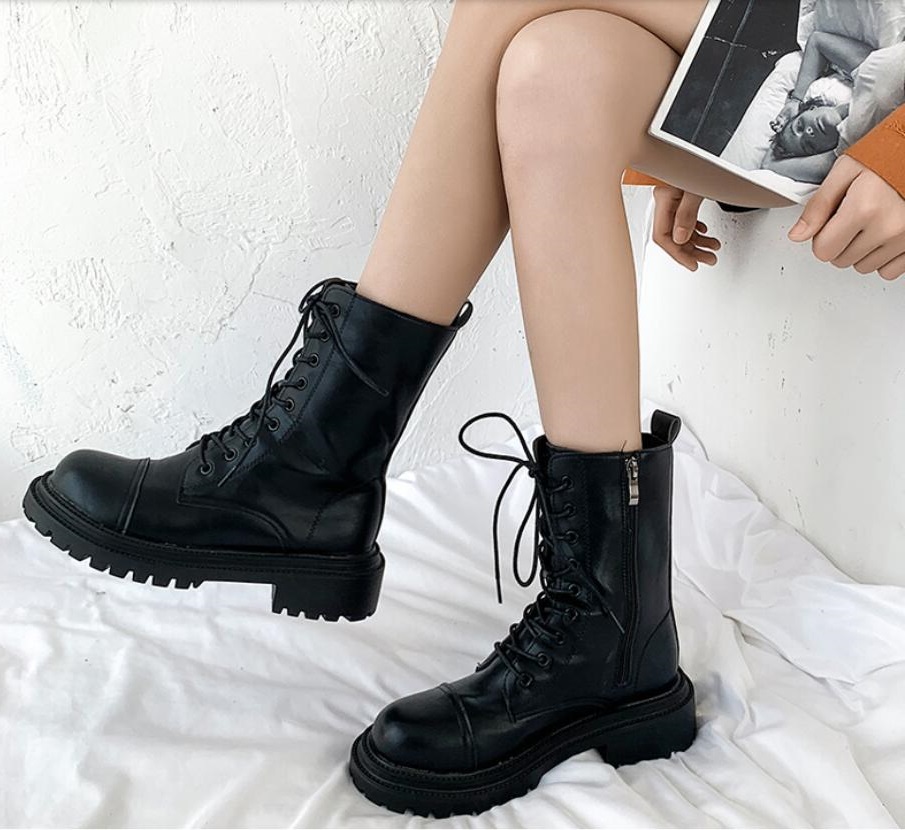 Women Boots Chaussures Triple Black Platform Shoes Lady Womens Boot Lace-up Heels Leather Shoe Trainers Sports Sneakers 04, 1 35-40
Women Boots Chaussures Triple Black Platform Shoes Lady Womens Boot Lace-up Heels Leather Shoe Trainers Sports Sneakers 04, 1 35-40