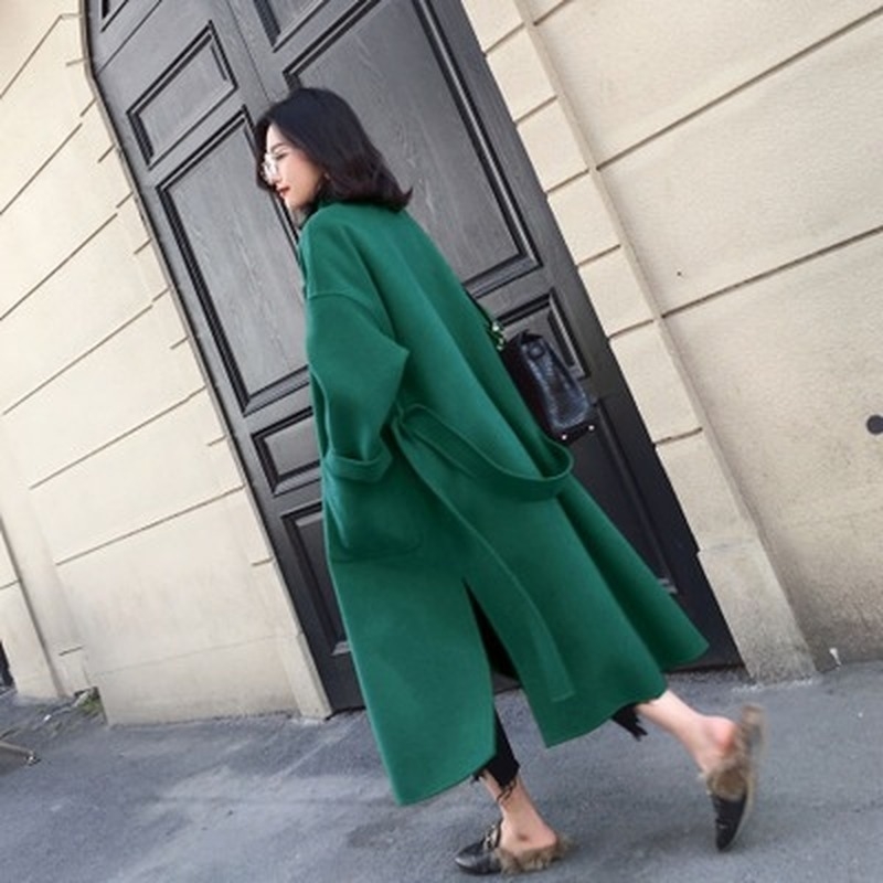 Green Tweed Elegant Woolen Coat Women Cardigan Pocket Thicken Autumn Winter Female Blend Coats Female Sashes Belt Long Overcoats 201102, Yellow
Green Tweed Elegant Woolen Coat Women Cardigan Pocket Thicken Autumn Winter Female Blend Coats Female Sashes Belt Long Overcoats 201102, Yellow