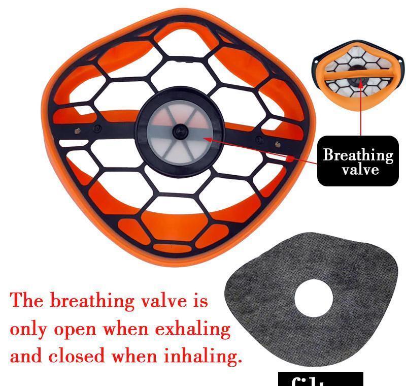 Mouth Safety Washable Kanshouzhe Respirator Face Masks Dust 10pcs Filters Separation Reusable Nose with Mask Home2001 Betoq2283473