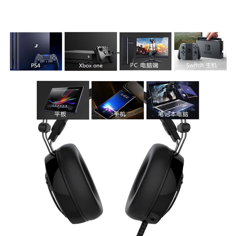 IPEGA Wired Headset Ps4 Headphone Gaming Headset Suitable for Ps5/PS4/N-Switch/Xbox One XS Series/PC/Mobile Phone with Microphone DHL