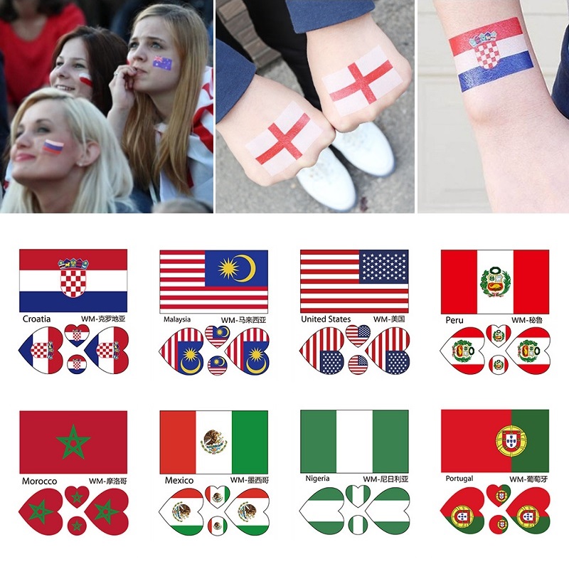 National Flag Tattoos Waterproof Temporary Tattoo Stickers Body Art soccer football basketball BF303
National Flag Tattoos Waterproof Temporary Tattoo Stickers Body Art soccer football basketball BF303