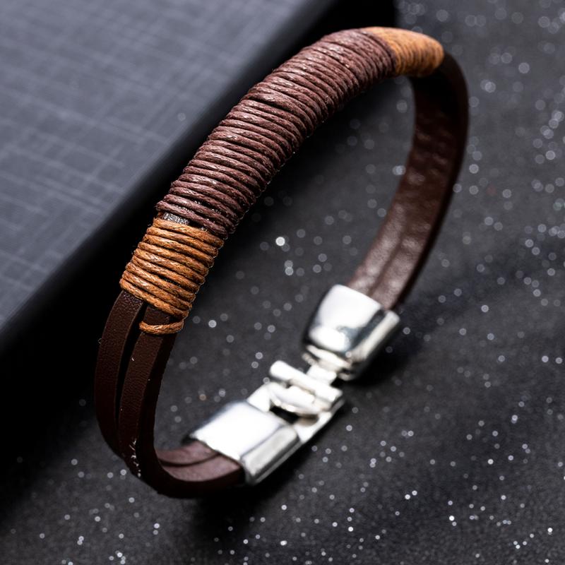 New Surfer Mens Vintage Wrap Leather Wristband Bracelet Cuff Black Brown Bracelet Jewerly
New Surfer Mens Vintage Wrap Leather Wristband Bracelet Cuff Black Brown Bracelet Jewerly