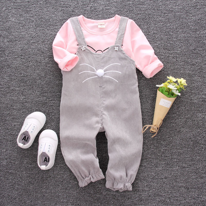 Spring Autumn Children Cotton Clothes Baby Boys T-shirt Pants 2Pcs/sets Infant Fashion Clothing Sets Toddler Cartoon TracksuitsX1019
