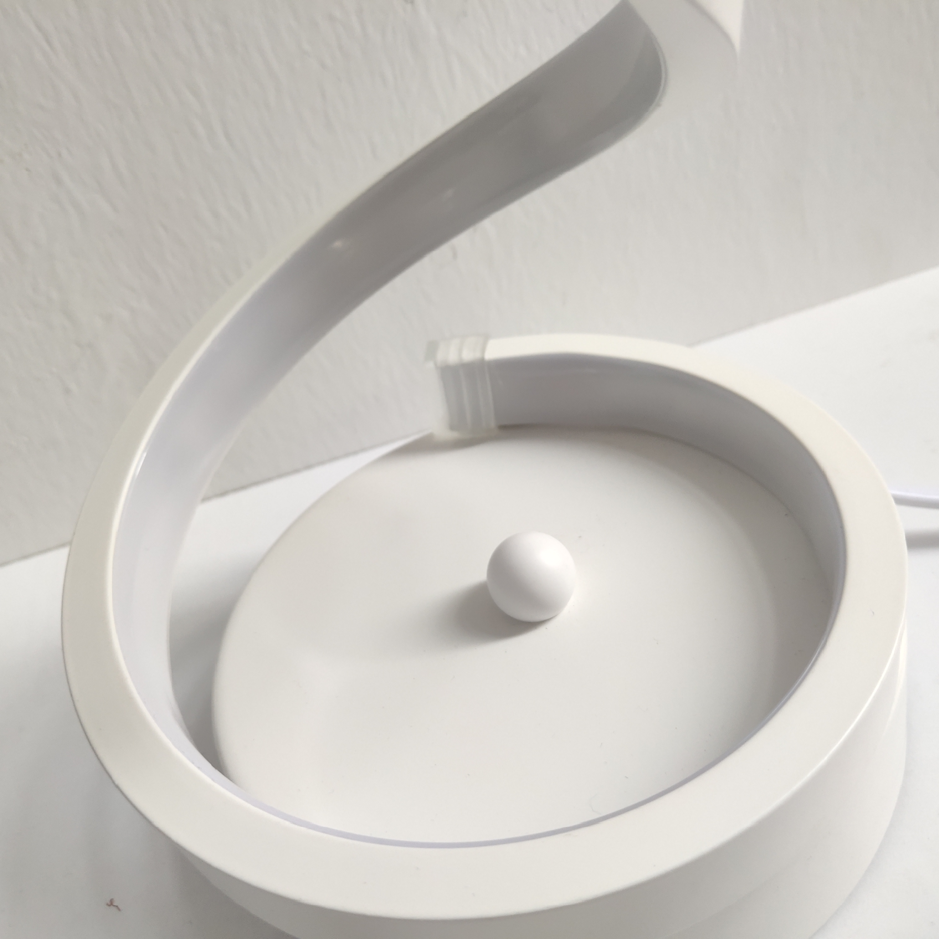 Remote Controlled Spiral LED Table Lamp in Warm White - Versatile Bedside & Desk Decor Light