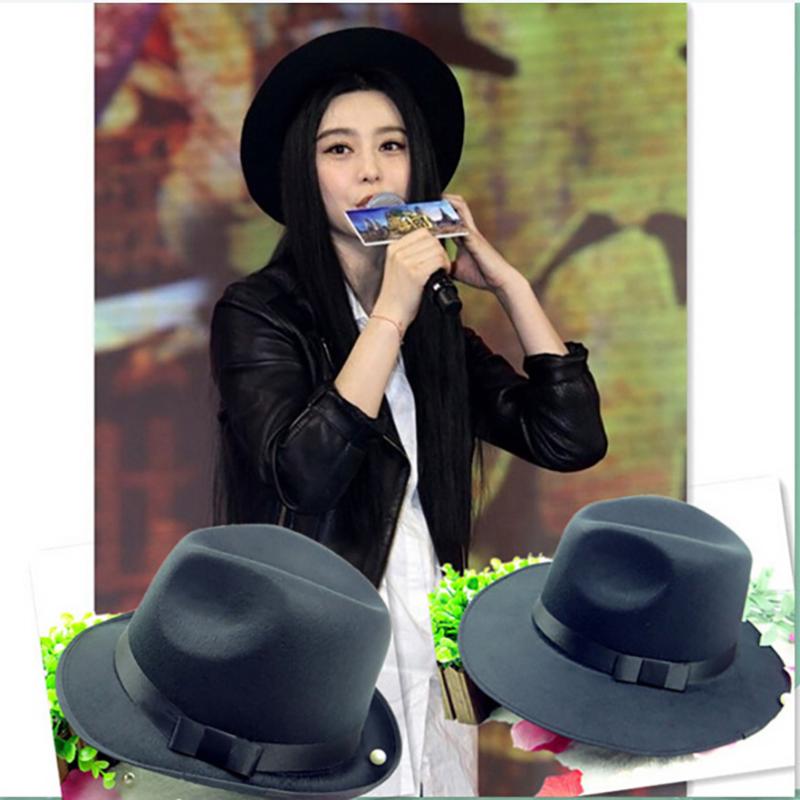 2020 New Women Winter Wide Brim Fedoras Hats Polyester Wool Blends Flat Top Hats Female Gorros Caps Women Spring Fashion, 10
2020 New Women Winter Wide Brim Fedoras Hats Polyester Wool Blends Flat Top Hats Female Gorros Caps Women Spring Fashion, 10