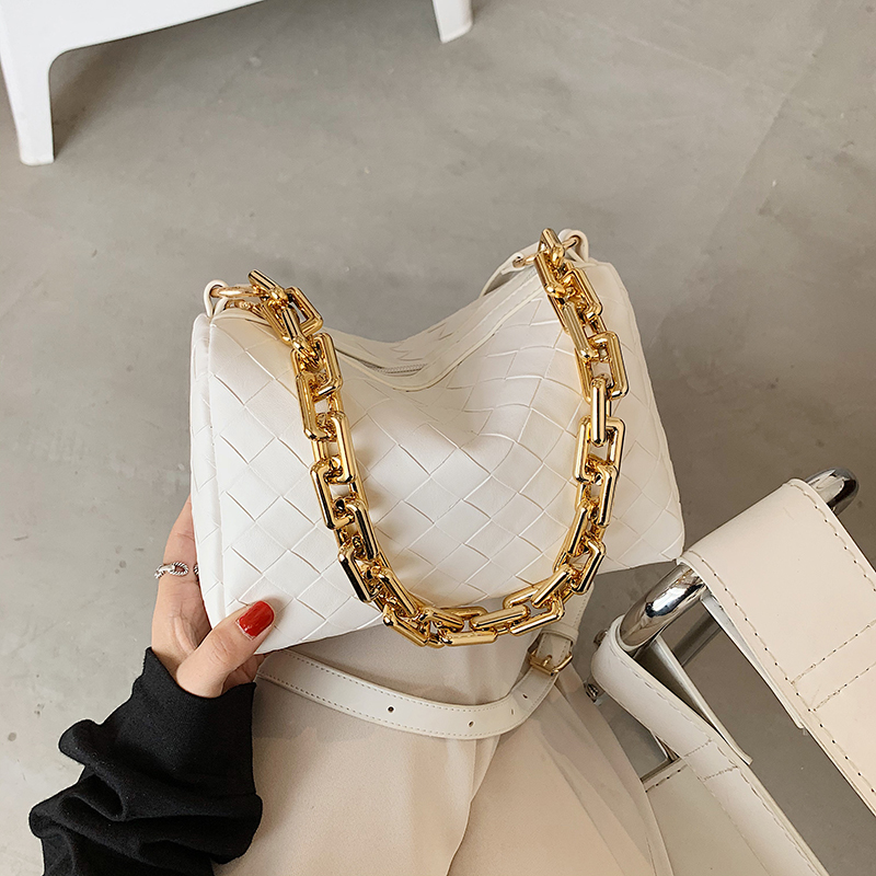 Women Purse Leather Thick Chain Hand Bag Luxury Weave Pattern Messenger Bags For Women Solid Color Crossbody Shoulder Bag C1023, Black shoulder bag
Women Purse Leather Thick Chain Hand Bag Luxury Weave Pattern Messenger Bags For Women Solid Color Crossbody Shoulder Bag C1023, Black shoulder bag