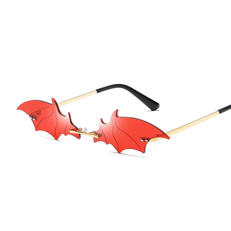 Vintage Luxury Red Black Bat Sunglasses Women Rimless Metal Sun Glasses Female Personality Trending Narrow Shades
Vintage Luxury Red Black Bat Sunglasses Women Rimless Metal Sun Glasses Female Personality Trending Narrow Shades