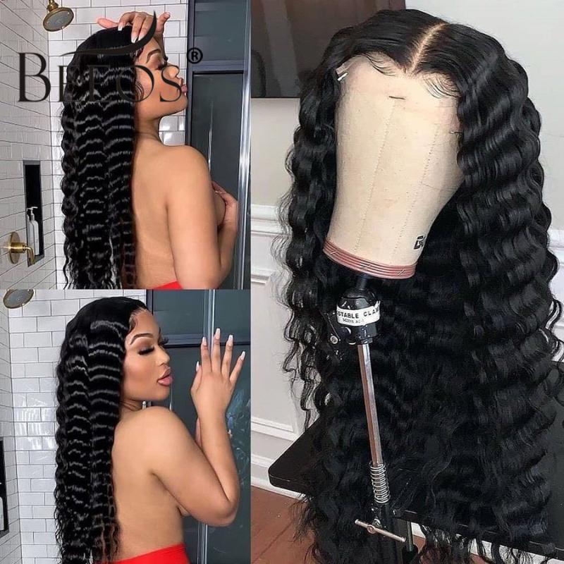 Invisible HD 13*6 Lace Front Human Hair Wigs Natural Color Deep Wave Transparent Lace Pre Plucked Bleached Knots Brazilian Remy, 13by6 lace front wig
Invisible HD 13*6 Lace Front Human Hair Wigs Natural Color Deep Wave Transparent Lace Pre Plucked Bleached Knots Brazilian Remy, 13by6 lace front wig