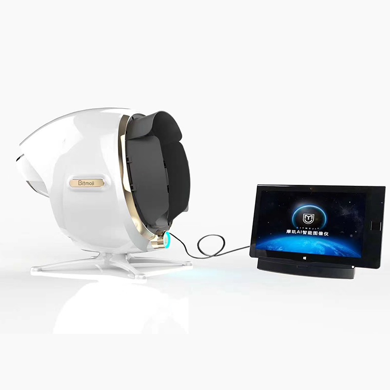 Portable 3d Small Face Analysis Moisture Analyzer facial detector Dream Mirror Skin Color Skin Test Analyzer Machine For Medical