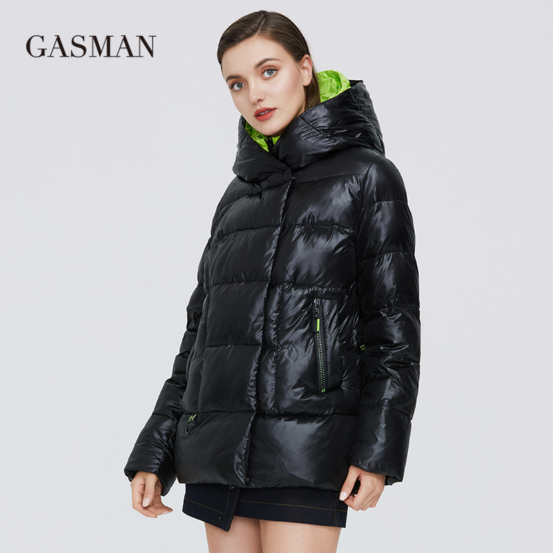 GASMAN Women's winter jacket hooded down parka Women's coat zipper warm outwear Female fashion thick puffer jacket 072 201125