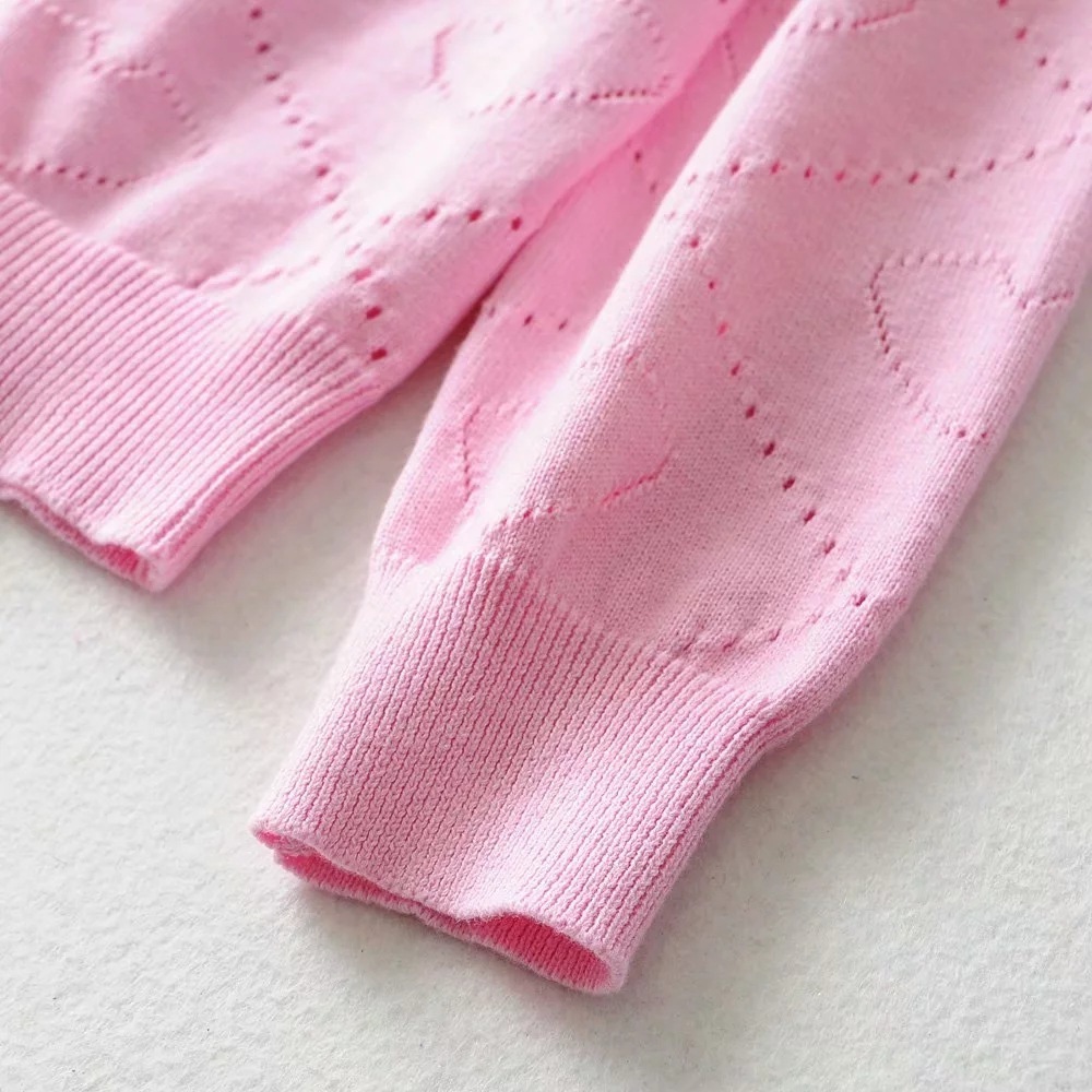 Women's Vintage Love Jacquard Sweet V-neck Sweater Spring Autumn pullovers bottom sweaters jumper pullover women pull femme 201023