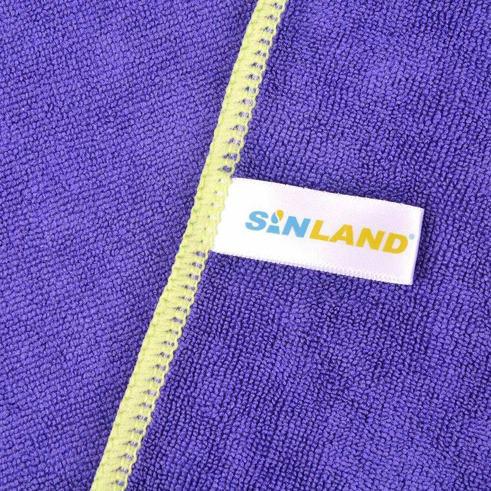 12 PCS/Lot 12"x12" Sinland All-purpose Household Microfiber Towel Absorbent Kitchen Glass Cleaning Cloths Wiping Dusting Rags 201021