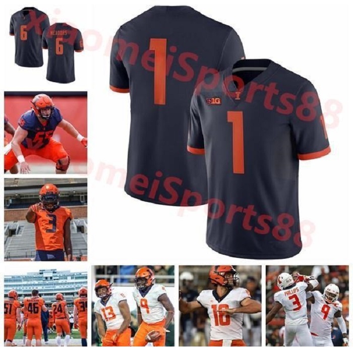Illinois Fighting Illini Jerseys Dominic Stampley Jersey Brandon Peters Mike Epstein Edwin Carter NCAA Football Jerseys Custom Stitched, As shown in illustration
Illinois Fighting Illini Jerseys Dominic Stampley Jersey Brandon Peters Mike Epstein Edwin Carter NCAA Football Jerseys Custom Stitched, As shown in illustration