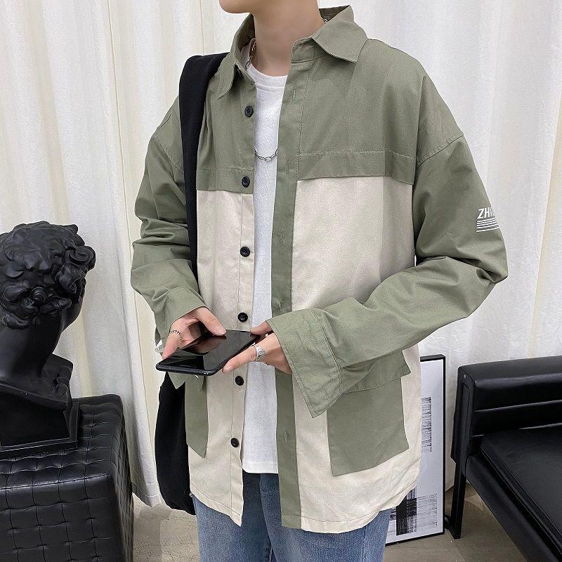 2020 spring autumn men's long-sleeved Korean version trendy handsome casual loose cotton shirt fight color black Free shipping
2020 spring autumn men's long-sleeved Korean version trendy handsome casual loose cotton shirt fight color black Free shipping