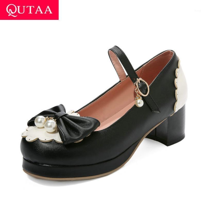 QUTAA 2021 Square Heel Shallow Buckle Women Single Shoes Platform Butterfly-Knot Round Toe PU Leather Ladies Pumps Size 34-431, Beige
QUTAA 2021 Square Heel Shallow Buckle Women Single Shoes Platform Butterfly-Knot Round Toe PU Leather Ladies Pumps Size 34-431, Beige