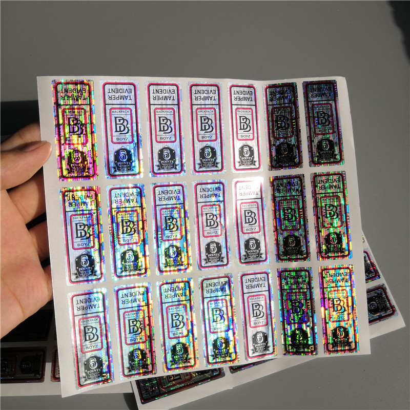 BACKPACKBOYZ hologram Stickers only POINTS Packing 5 Accept customizable 3D sticker 3.5g 7g Jungle boys bags small size with label sticke