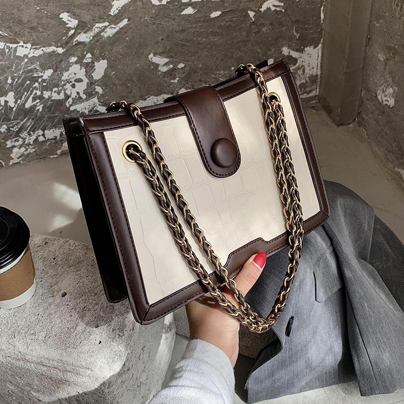 NEW Unique Design Retro Stone Chain Square Bag Underarm Bag & Elegant Shoulder Messenger Width 26cm Height 18cm, Beige
NEW Unique Design Retro Stone Chain Square Bag Underarm Bag & Elegant Shoulder Messenger Width 26cm Height 18cm, Beige