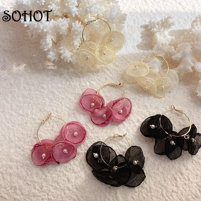 SOHO European Romantic Cute Colorful Yarn Flower Tassel Women Hoop Earrings Chic Gold Color Alloy For Female Party Jewelry
SOHO European Romantic Cute Colorful Yarn Flower Tassel Women Hoop Earrings Chic Gold Color Alloy For Female Party Jewelry