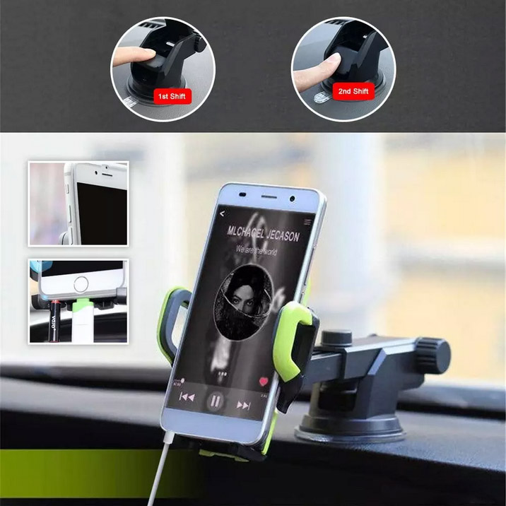 New Mount Stand Support Dashboard Windshield Cell Phone Holder Car With Flexible Arm Universal For Iphone Samsung Galaxy