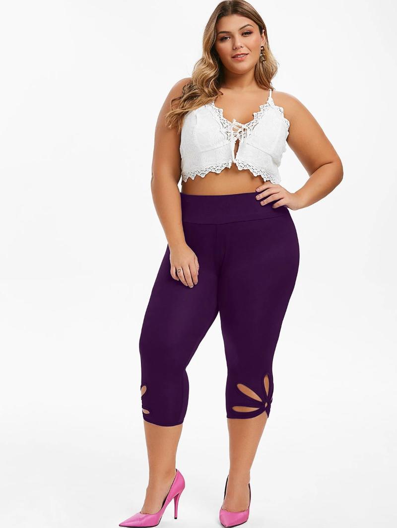Plus Size Casual Women High-Waist Sport Crop Pants Fashion Solid Color Hollow Tight-Fitting Bottom Yoga Pants 2021
Plus Size Casual Women High-Waist Sport Crop Pants Fashion Solid Color Hollow Tight-Fitting Bottom Yoga Pants 2021
