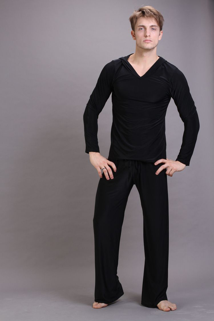 Hot summer bath Pajama Set men sexy pajamas sleepwear Silk pijama hombre hooded man bathing pajamas Tracksuit pants and tops 201109