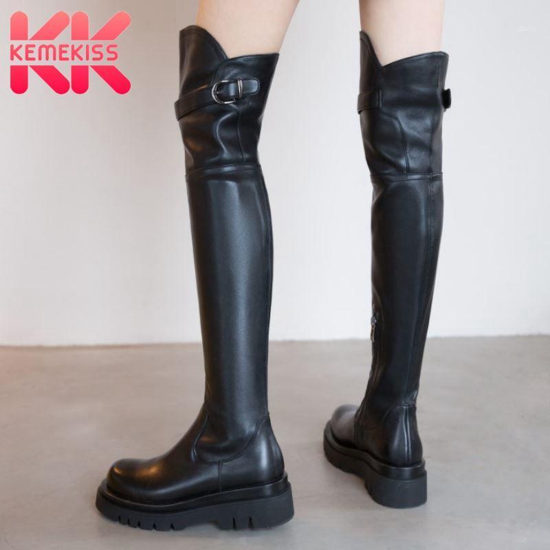 KemeKiss Real Leather Women Over Knee Boots Round Toe Side Zipper Shoes Metal Buckle Warm Boots Women Party Footwear Size 34-391, Black
KemeKiss Real Leather Women Over Knee Boots Round Toe Side Zipper Shoes Metal Buckle Warm Boots Women Party Footwear Size 34-391, Black