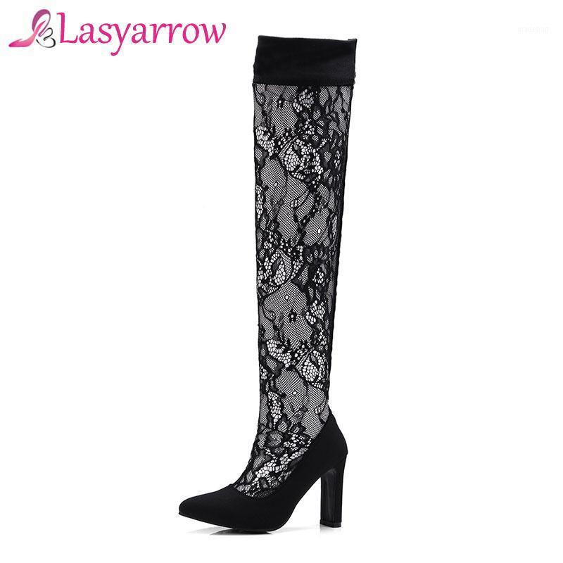 Lasyarrow Sexy Bootie Sandals Hollow Out Lace Summer Autumn Spring Women's Shoes Stretch Fabric Short/Long Boots Heels RM4161, Short boot
Lasyarrow Sexy Bootie Sandals Hollow Out Lace Summer Autumn Spring Women's Shoes Stretch Fabric Short/Long Boots Heels RM4161, Short boot