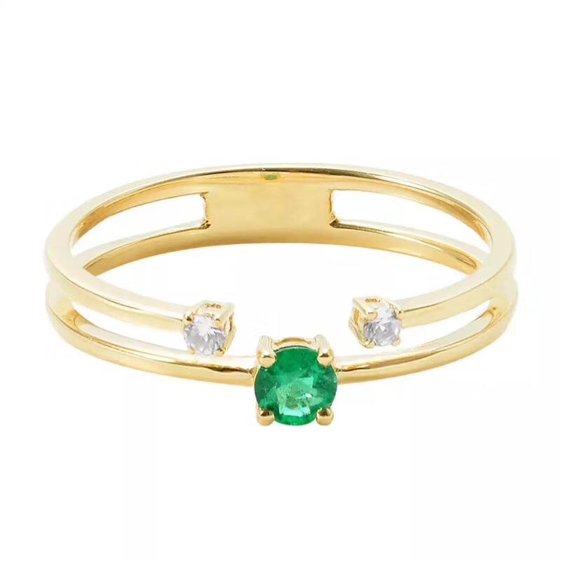 Cluster Rings Natural Real Green Emerald Small Round Ring Per Jewelry 3*3mm 0.15ct Gemstone 925 Sterling Silver Fine Handmade J210739, Golden;silver
Cluster Rings Natural Real Green Emerald Small Round Ring Per Jewelry 3*3mm 0.15ct Gemstone 925 Sterling Silver Fine Handmade J210739, Golden;silver