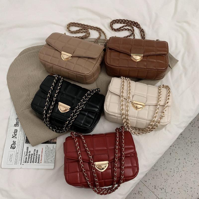 PU Leather Women's Designer Handbag and Purses 2021 Fashion New Trending Chain Lattice Square Shoulder Crossbody Bag, Beige
PU Leather Women's Designer Handbag and Purses 2021 Fashion New Trending Chain Lattice Square Shoulder Crossbody Bag, Beige