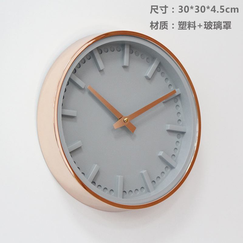Rose Gold 3D Wall Clock Kitchen Clocks Large Living Room Silent Bedroom Mechanism Watch Home Decor Relogio De Parede Gift SC576 LJ201211