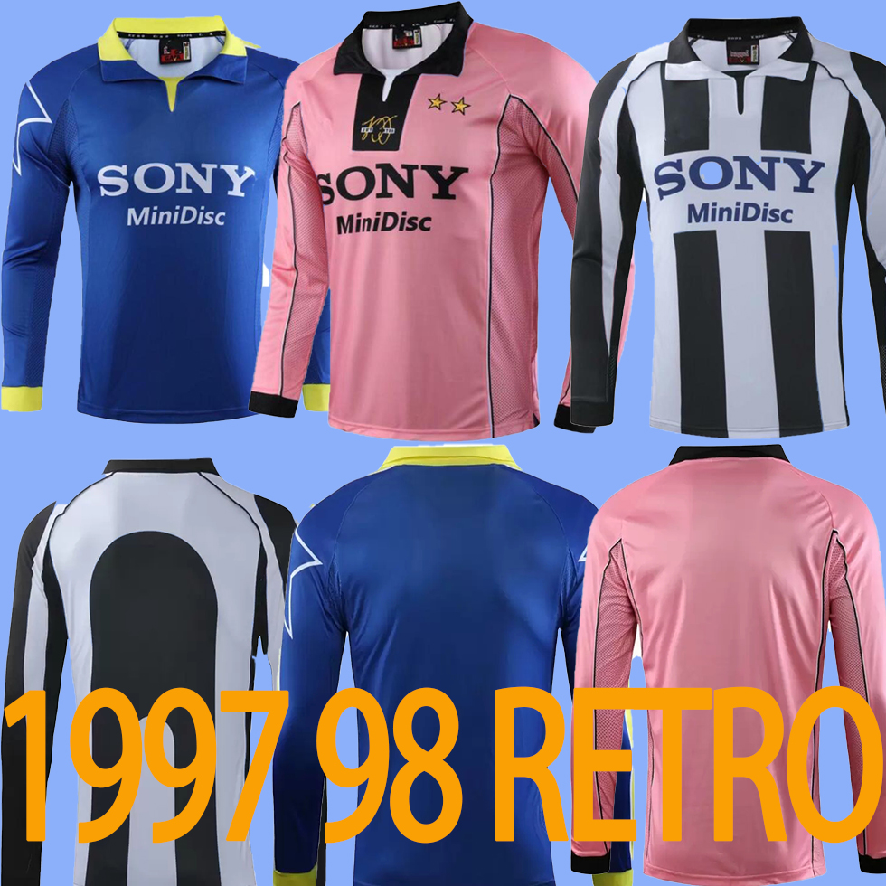 1997 1998 Retro soccer jersey 97 98 home #21 ZIDANE 99 00 #10 DEL PIERO away third #26 BOBAN Classic Long sleeve DAVIDS Football Shirt от DHgate WW