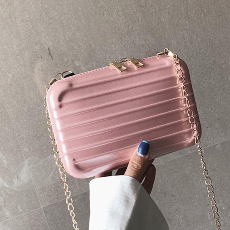 Women Luggage Bag Soft Shell Square Handbag Shoulder Zipper Chain Square Bag MU8669, Black
Women Luggage Bag Soft Shell Square Handbag Shoulder Zipper Chain Square Bag MU8669, Black