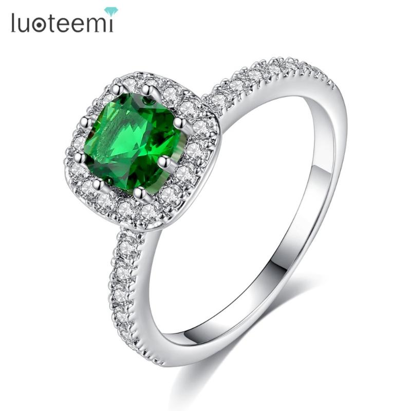 LUOTEEMI New Arrival White Gold-Color Classic Square Cubic Zircon Wedding Rings with Tiny Zircon Around Delicate Gift for Women
LUOTEEMI New Arrival White Gold-Color Classic Square Cubic Zircon Wedding Rings with Tiny Zircon Around Delicate Gift for Women
