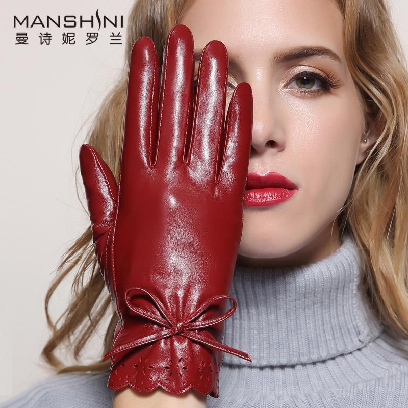 Genuine Leather gloves female sheepskin gloves women telefingers women winter thick warm touch screen 011
Genuine Leather gloves female sheepskin gloves women telefingers women winter thick warm touch screen 011