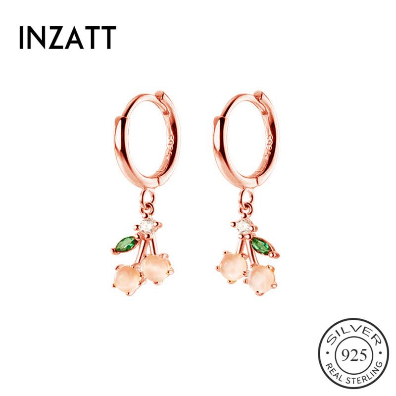 Hoop & Huggie INZAReal 925 Sterling Silver Pink Cherry Earrings For Fashion Woman Party Bohemian Fine Jewelry Minimalist Accessories
Hoop & Huggie INZAReal 925 Sterling Silver Pink Cherry Earrings For Fashion Woman Party Bohemian Fine Jewelry Minimalist Accessories