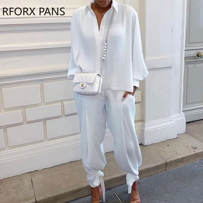 Women Soild Striped Buttoned Long Sleeve Ruched Top & Pockets Pants Set Casual Pant Sets 201007, White
Women Soild Striped Buttoned Long Sleeve Ruched Top & Pockets Pants Set Casual Pant Sets 201007, White