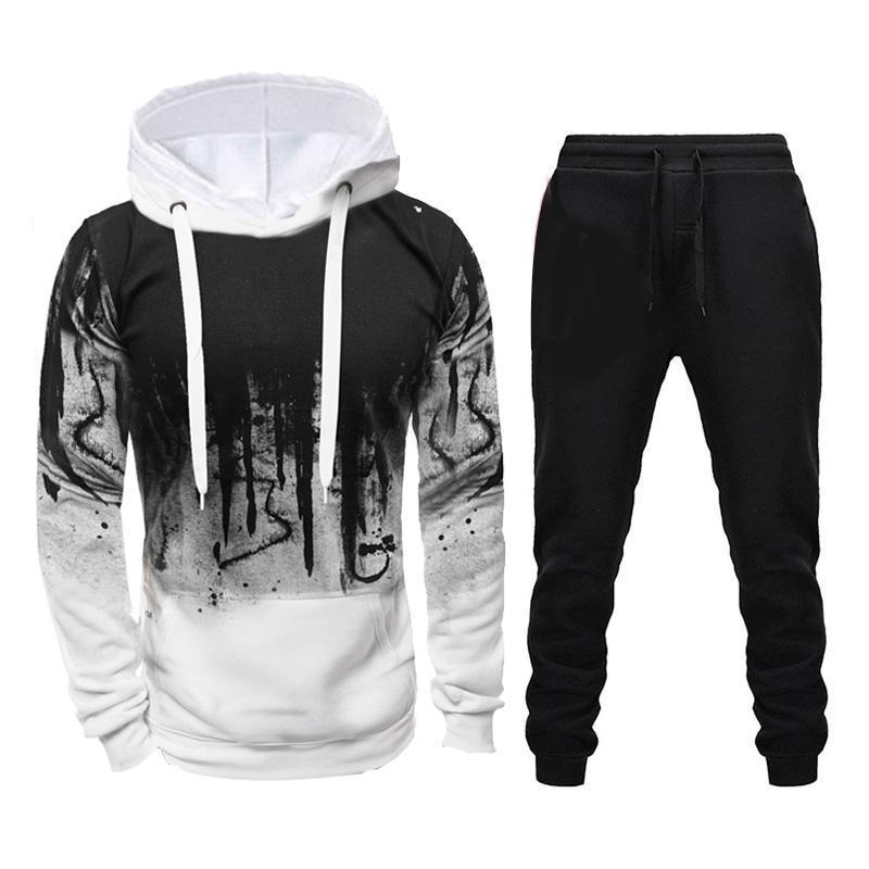 Men Brand Tracksuit Casual Hoodies and Sweatpants Set For Male Sportswear Two Piece Sets Sweatshirt + Pants Outfit Mens Clothing X0124, Gray
Men Brand Tracksuit Casual Hoodies and Sweatpants Set For Male Sportswear Two Piece Sets Sweatshirt + Pants Outfit Mens Clothing X0124, Gray
