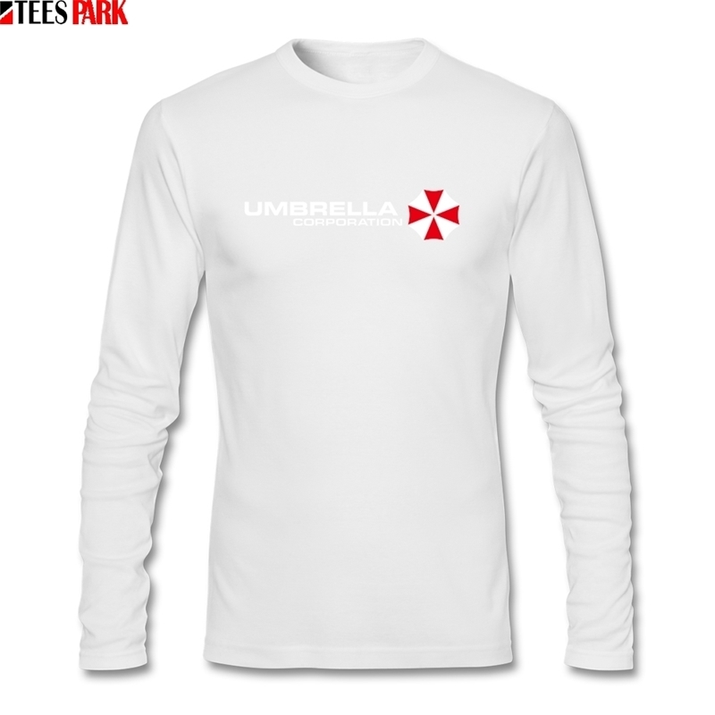 Casual Fasioan Oversized Umbrellas Corp T Shirts Men's Autumn O Neck Long Sleeve T-shirt Man Clothing Graphic Tees Abstract Top 201203