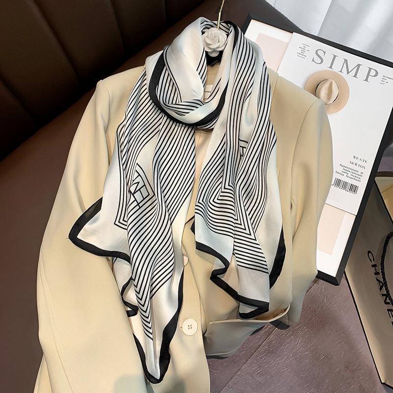 Scarves Foulard Shawls Neck Wraps Lady Silk Long Hair Band Pashmina Bandana Women Soft Kerchief Headband Tie Ribbon, Blue;gray
Scarves Foulard Shawls Neck Wraps Lady Silk Long Hair Band Pashmina Bandana Women Soft Kerchief Headband Tie Ribbon, Blue;gray