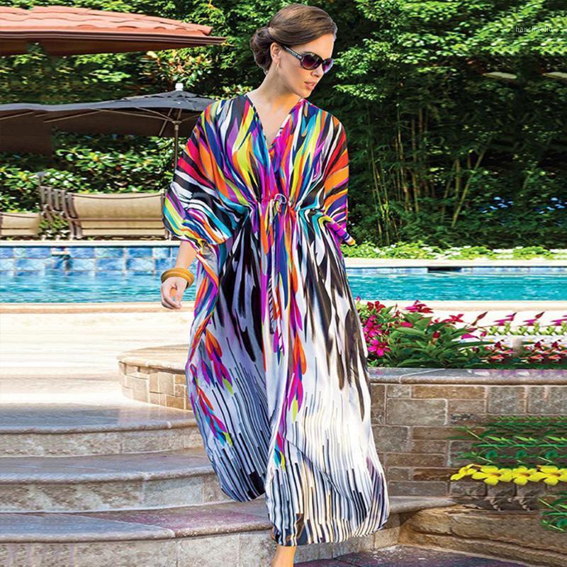 Colourful Bohemian Beach Dress Rainbow Tie Dye Maxi Dresses Holiday Beach Wear Women Bikini Cover Up Robe De Plage Sarongs Pare1
Colourful Bohemian Beach Dress Rainbow Tie Dye Maxi Dresses Holiday Beach Wear Women Bikini Cover Up Robe De Plage Sarongs Pare1