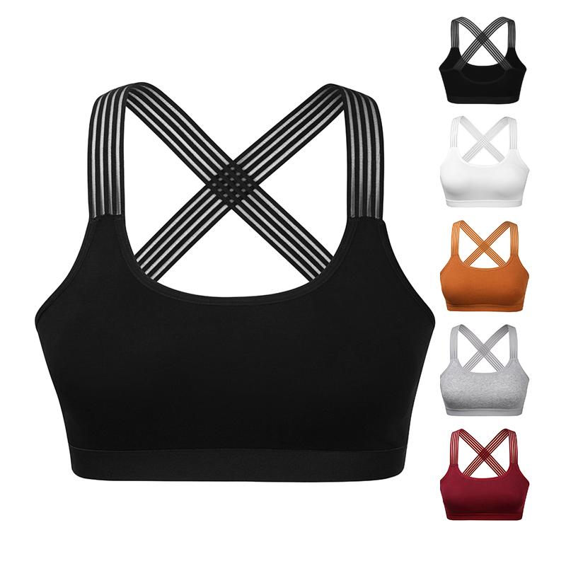 Women Sexy Cross Back Sports Bras, Women Padded Wirefree Gym Workout Yoga Bras,Breathable Athletic Vest Fitness Sports Bra Top, Yellow
Women Sexy Cross Back Sports Bras, Women Padded Wirefree Gym Workout Yoga Bras,Breathable Athletic Vest Fitness Sports Bra Top, Yellow