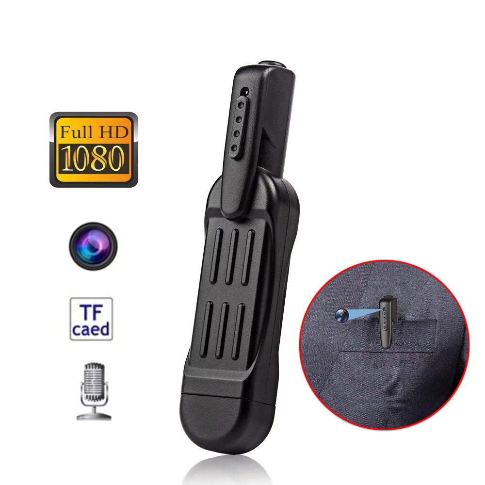 

Full HD 1080P T189 Mini Camera DVR Wearable Body Pen Cam Digital Small Sport DV Portable handheld Micro Camcorder Video Recorder Support TF Card