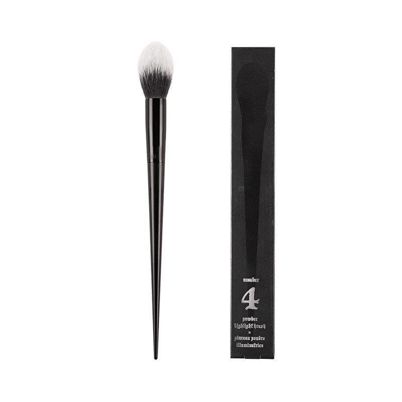 

Powder Highlighter Brush #4 - Black Tapered Fluffy Powder Bronzer Blush Highlighting Makeup Brush Beauty Cosmetics Blender Tool